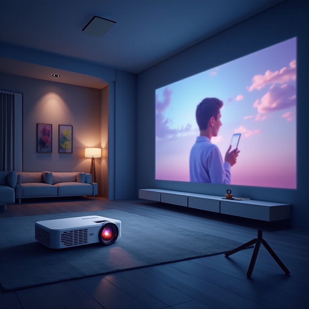 proyektor pintar dengan fitur cerdas