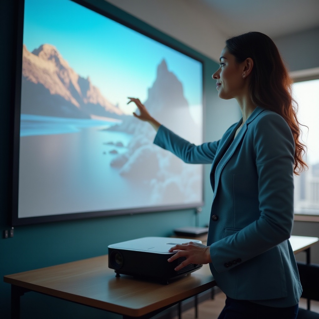 Paano Ayusin ang Projector upang Magkasya sa Screen
