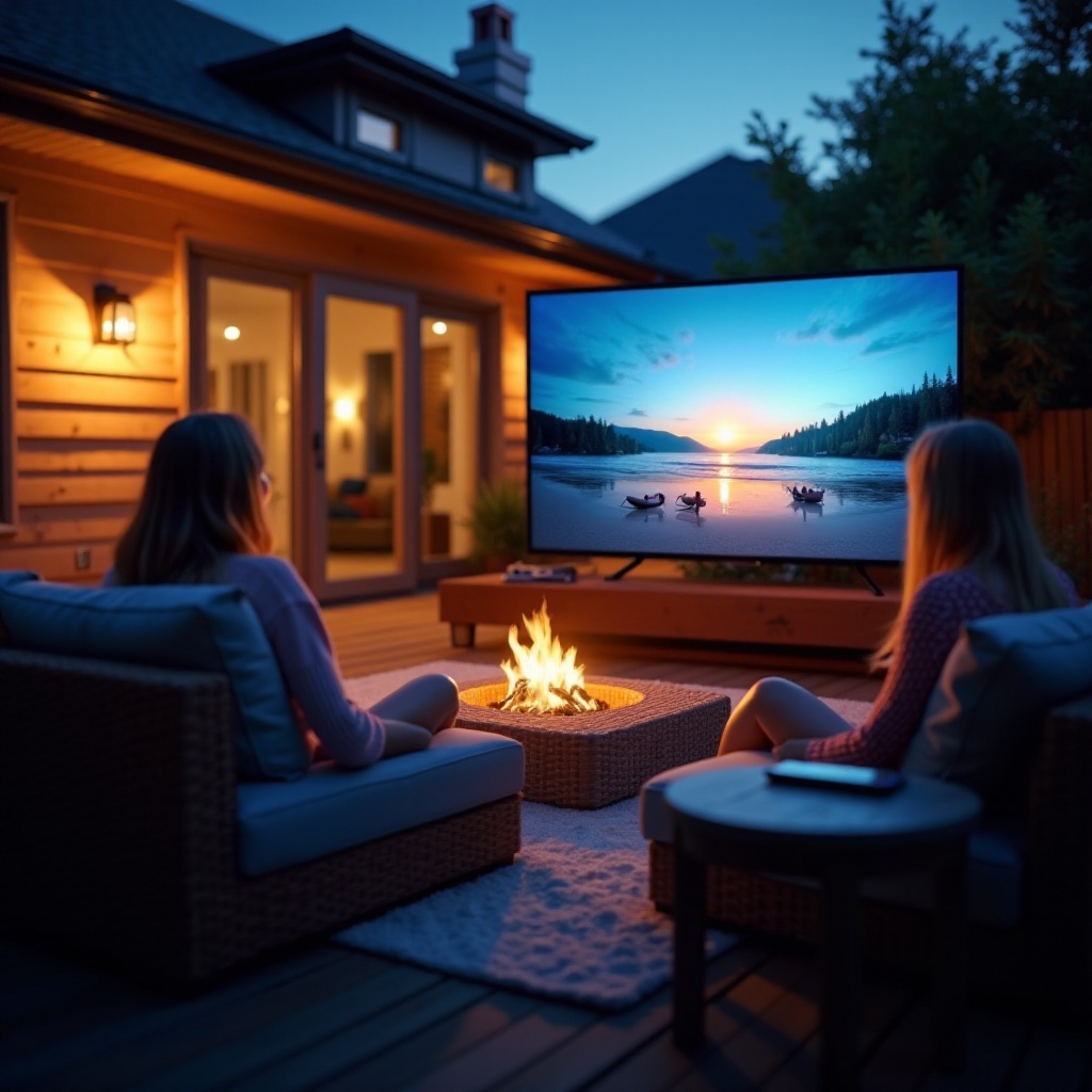 Kültéri TV vs Projektor: A legjobb választás felejthetetlen szórakozáshoz.