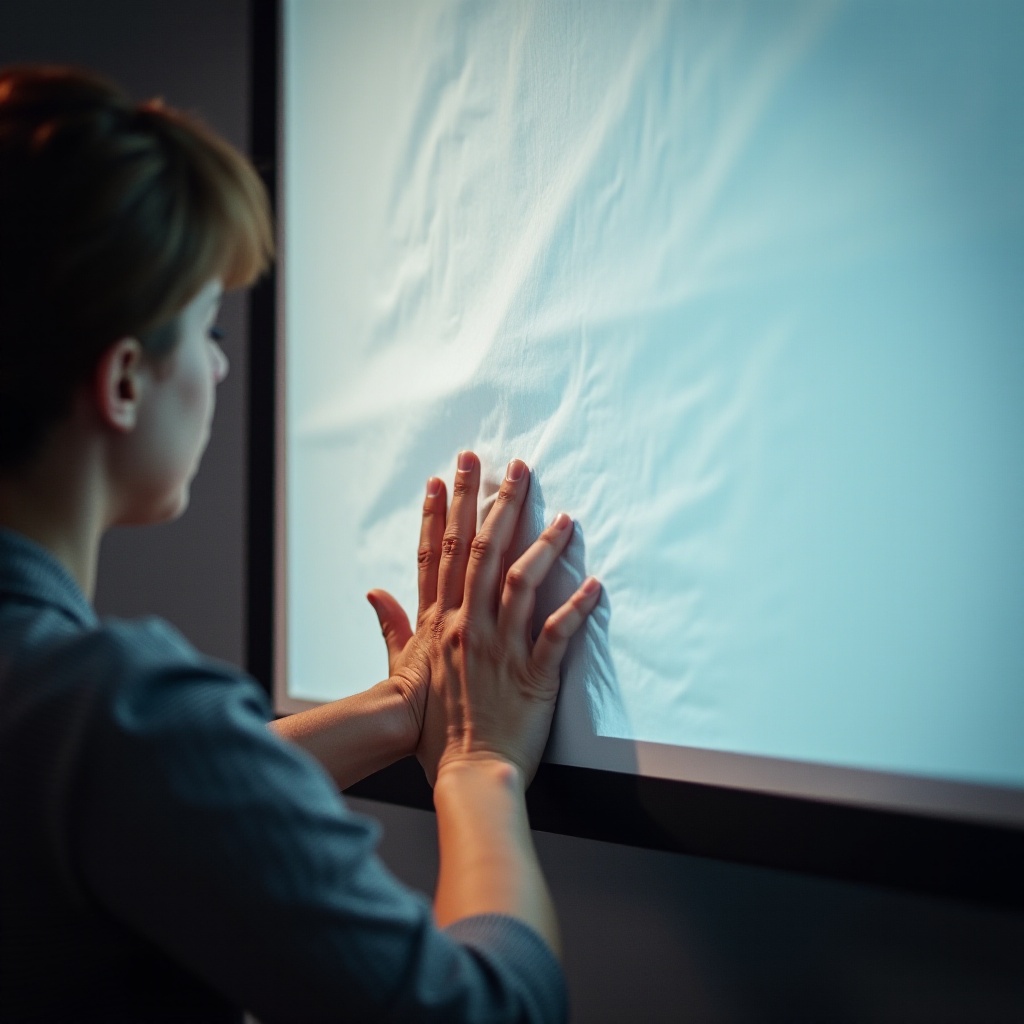 Paano Tanggalin ang mga Kulubot sa Screen ng Proyeksyon