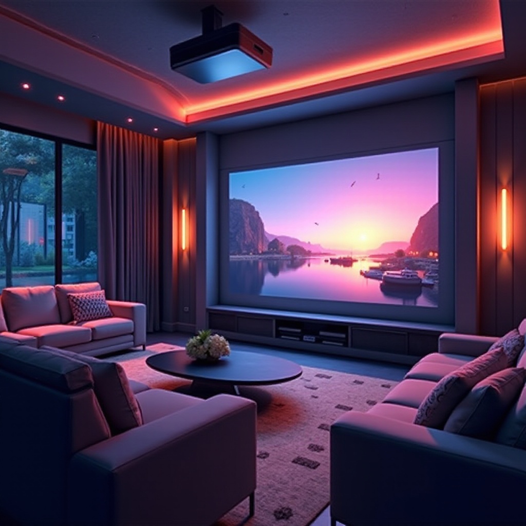 proyektor bioskop rumah laser mewah