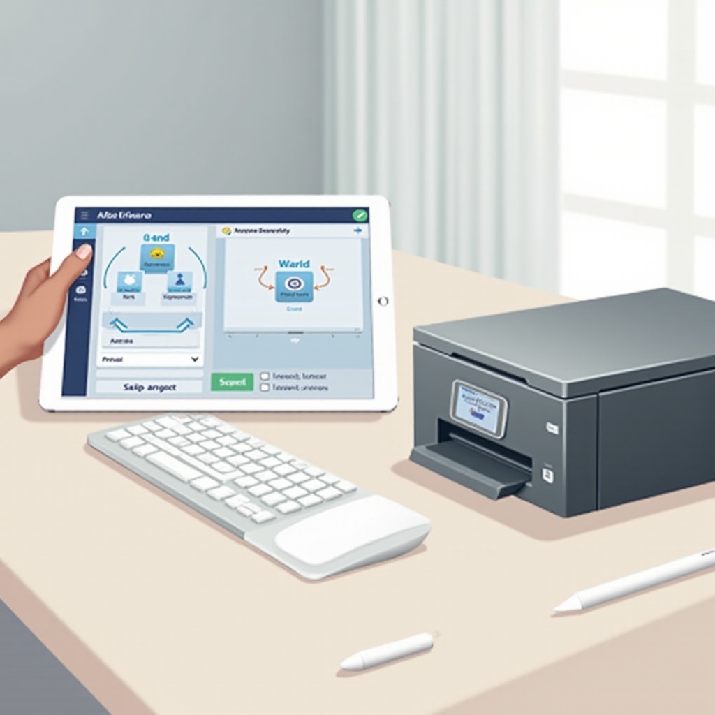 كيفية الطباعة من الجهاز اللوحي إلى الطابعة