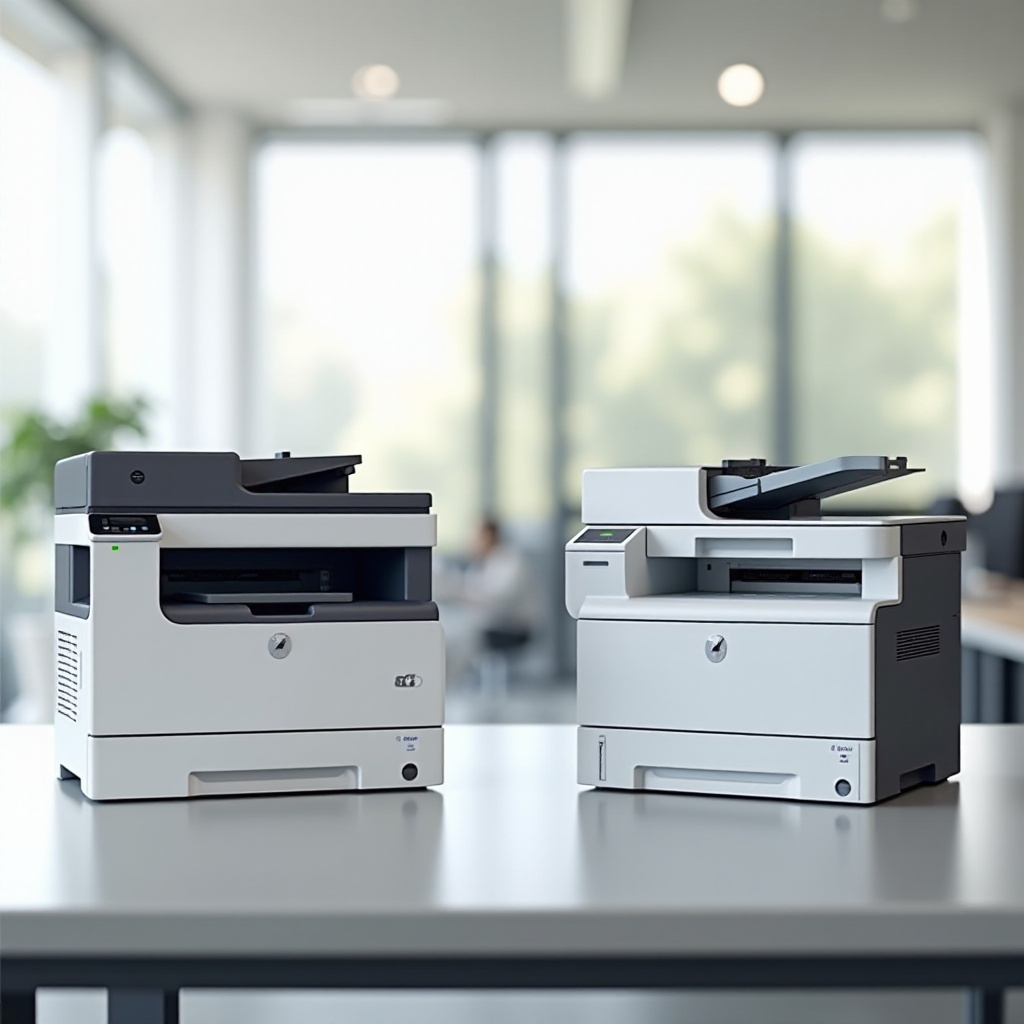 impressoras a jato de tinta vs impressoras a laser