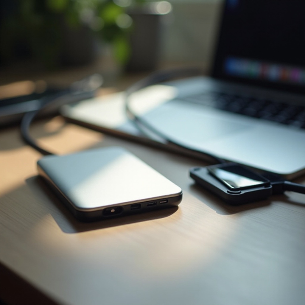 استكشاف الأخطاء وإصلاحها: لم يتم توصيل أي SSD محمول من سامسونج بجهاز MacBook Pro.