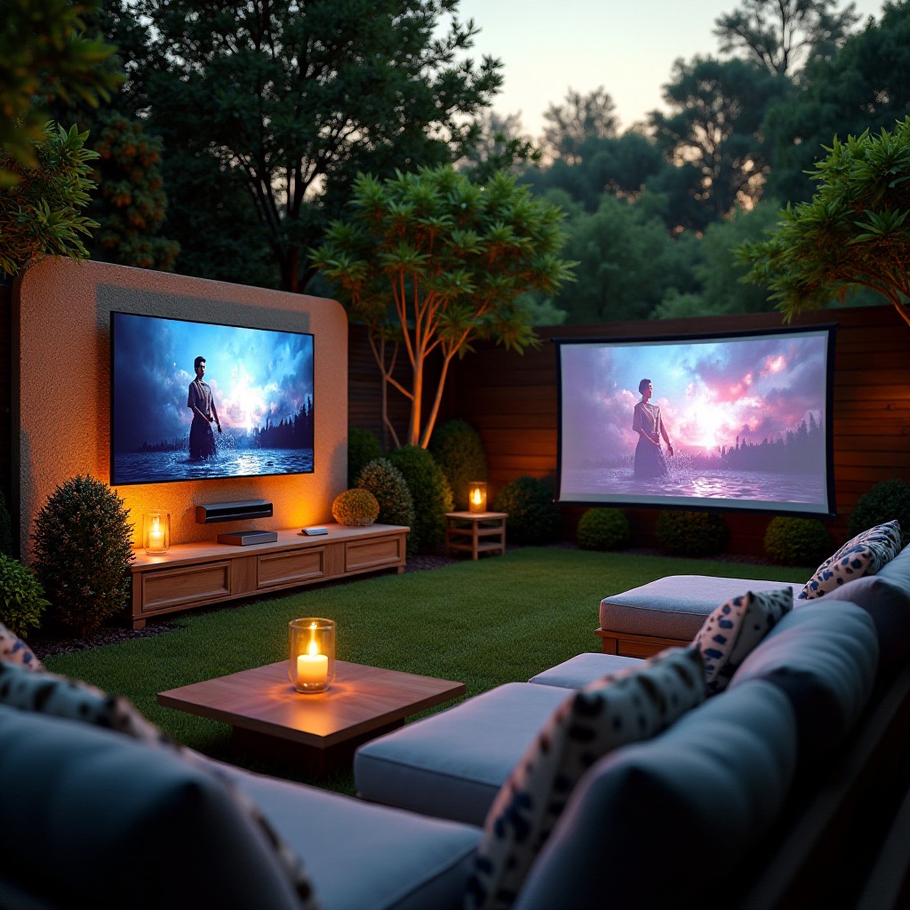 التلفاز الخارجي مقابل جهاز العرض