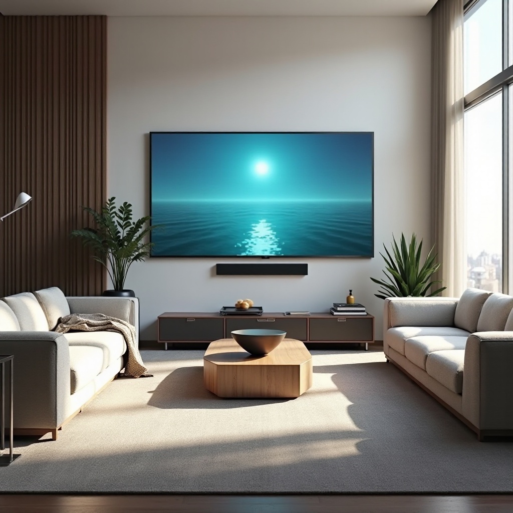 distância de visualização ideal para tela de 120 polegadas