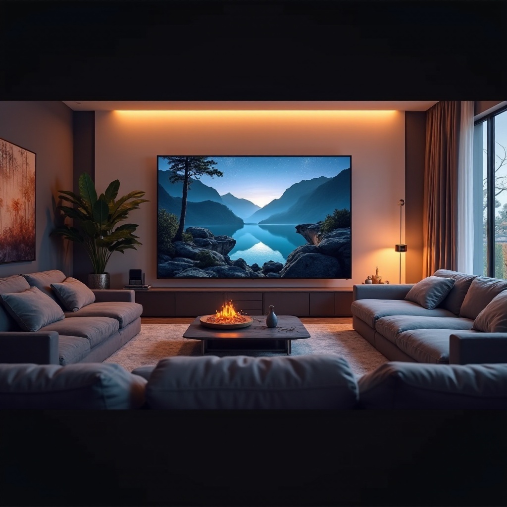 ระยะการดูที่เหมาะสมสำหรับหน้าจอขนาด 120 นิ้ว Guide