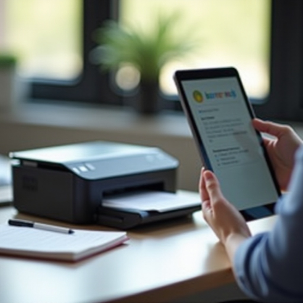 cara mencetak dari tablet ke printer
