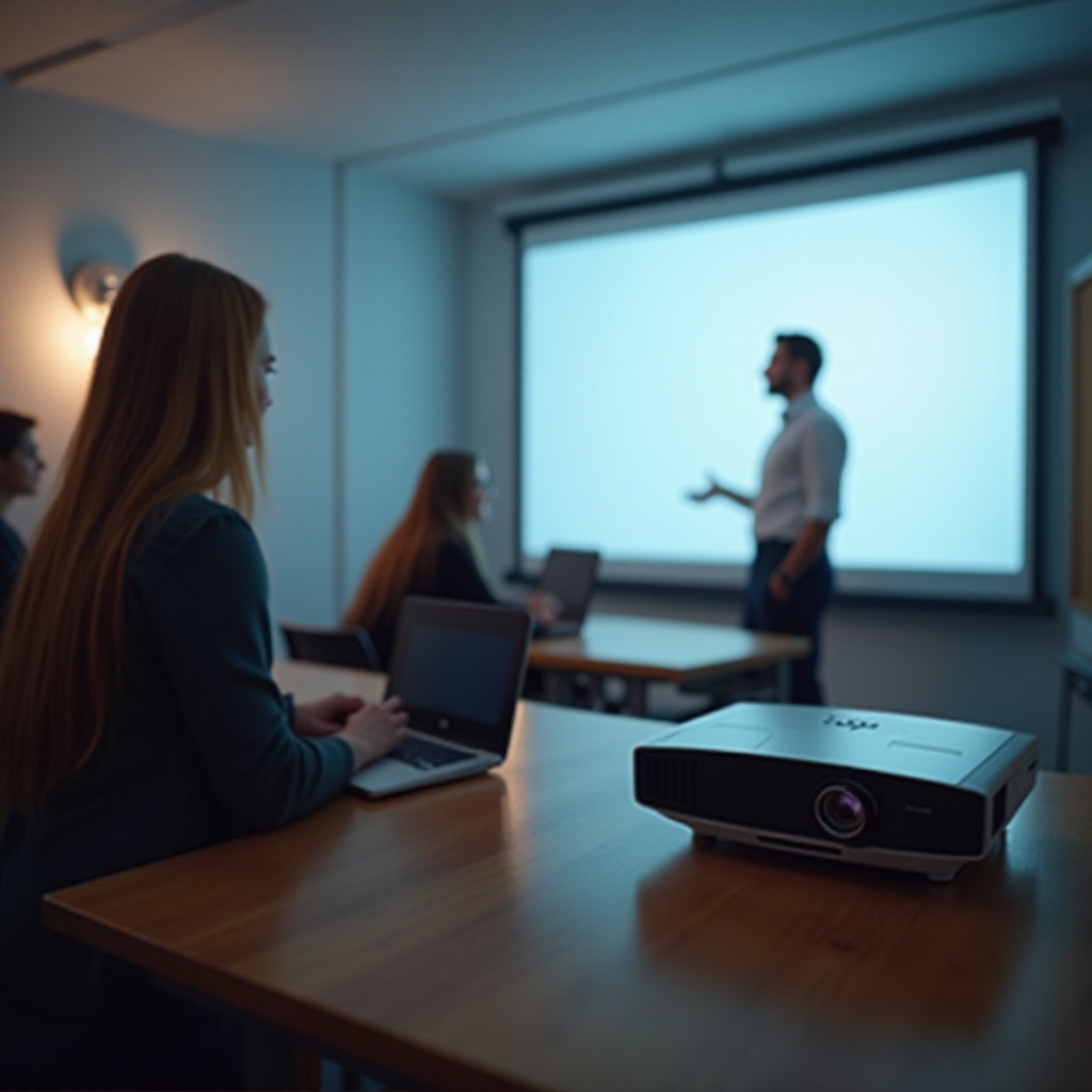 كيفية ضبط جهاز العرض ليناسب الشاشة