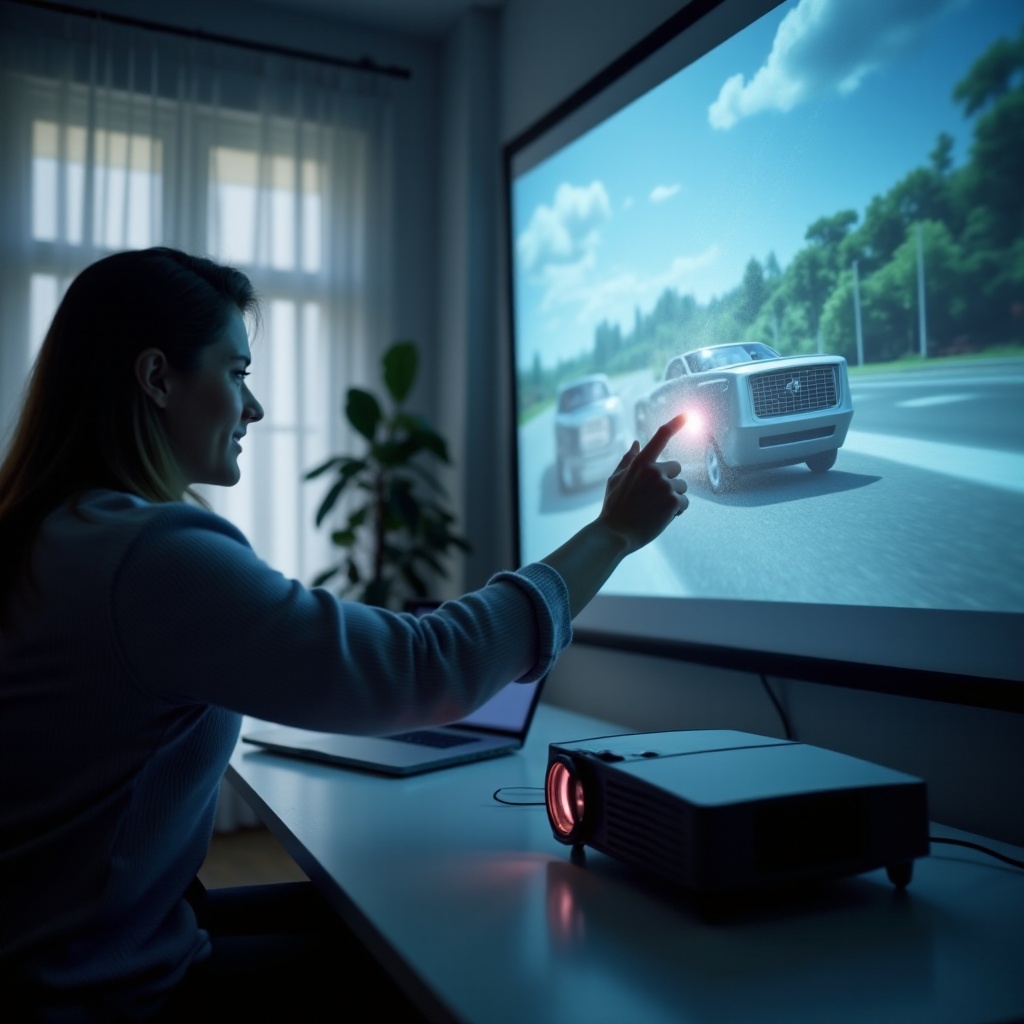 كيفية ضبط جهاز العرض ليتناسب مع الشاشة